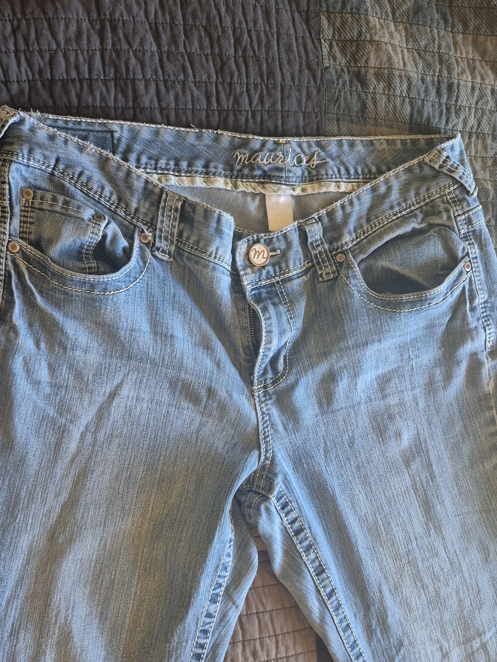 Maurices Light Blue Straight Leg  Skinny Jeans - Classic Five-Pocket 18 Long